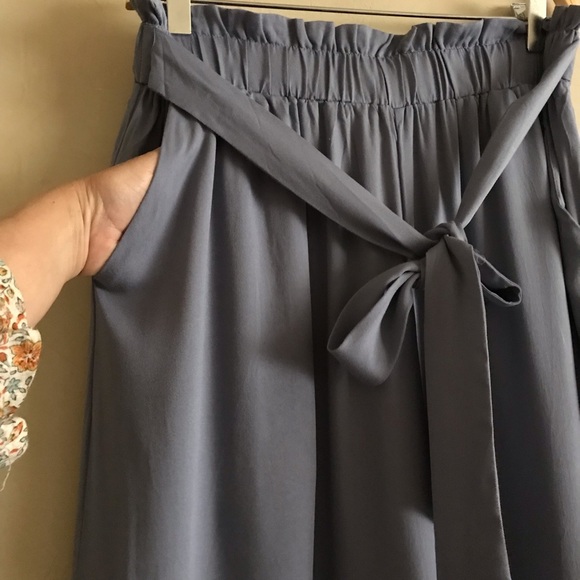 Casual Wide-Leg Blue Pants NWOT - Picture 4 of 7